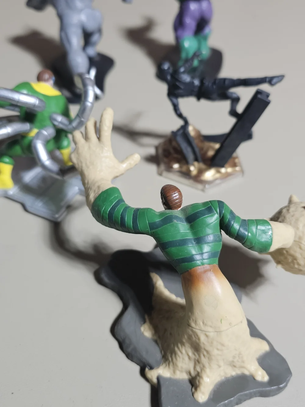 Marvel Mini Figure Bundle with Green, Silver, Gray, Black, Cream Accents